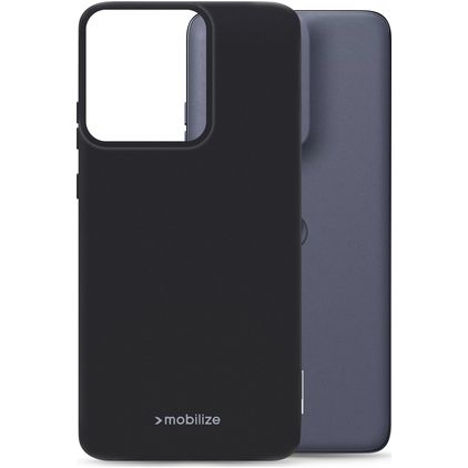 Mobilize Rubber Gelly Motorola Edge 50 Neo Elastyczne TPU Etui plecki - Czarny