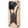 Mobigear Armor Stand Xiaomi Redmi Note 11T Hard Case Back cover Shockproof with Stand - Gold