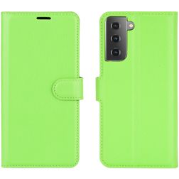 Mobigear Classic Samsung Galaxy S21 Wallet case - Green