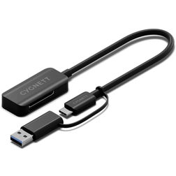 Cygnett Unite USB-A / USB-C to SD Card Adapter 0.15 m - Black