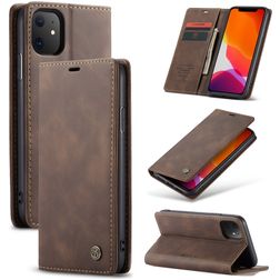 CaseMe 013 iPhone 11 Funda tipo libro Cartera - Marrón