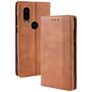 Mobigear Sensation Motorola One Vision Wallet case - Cognac