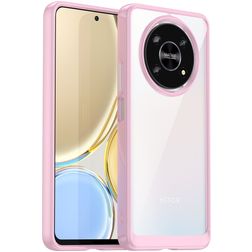 Mobigear Crystal HONOR Magic 4 Lite Hardcase Back cover - Trasparente / Rosa