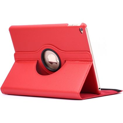 Mobigear DuoStand iPad Air 2 (2014) Kääntyvä Lompakkokotelo - Punainen