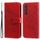 Mobigear Flowers Samsung Galaxy A55 Wallet case - Red