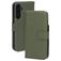 Mobiparts Samsung Galaxy A55 Genuine Leather Wallet case - Green