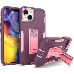 Mobigear Heavy Armor Stand iPhone 14 Plus Hard Case Back cover Shockproof with Stand - Purple