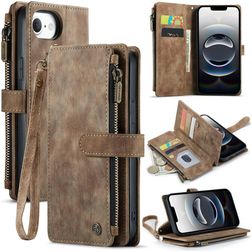 CaseMe C30 iPhone 17e Pungetui med Seddelrum - Brun