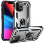 Mobigear Armor Ring iPhone 14 Pro Max Hard Case Back cover Shockproof with Ring Holder - Silver