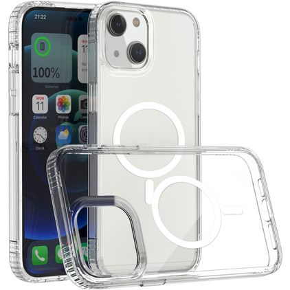 Mobigear Crystal Clear iPhone 14 Plus MagSafe Hardcase Etui plecki - Przezroczysty