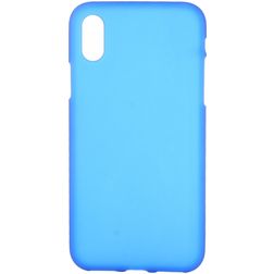 Mobigear Colors iPhone XS Max TPU flexível Capa traseira - Azul