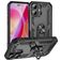 Mobigear Armor Ring iPhone 16 Hårdt Bagsidecover Stødsikkert med ringholder - Sort