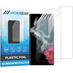 Mobigear Samsung Galaxy S22 Ultra Protezione schermo in pellicola - Compatibile con le cover (confezione da 2)