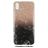Mobigear Marble Huawei Y5 (2019) Elastyczne TPU Etui plecki - Czarny / Różowe złoto