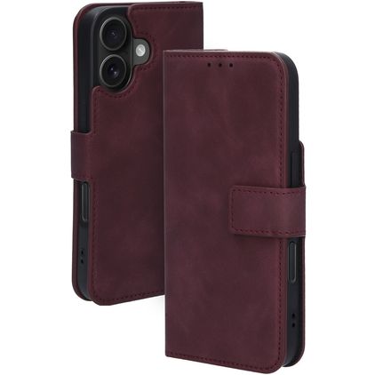 Mobiparts Classic Wallet MagSafe iPhone 16 Wallet case - Velvet Red