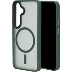 Mobiparts Hardcover Samsung Galaxy S25 MagSafe Hardcase Back cover - Satin Green