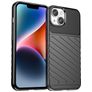 Mobigear Groove iPhone 15 Plus Fleksibel TPU Bagsidecover - Sort
