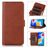 Mobigear Wallet Motorola Moto G42 Wallet case - Brown