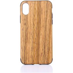 Mobigear Nature iPhone XS Max Joustava TPU Suojakuori - Teak