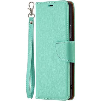 Mobigear Excellent Xiaomi Redmi Note 10 Pro Wallet case - Turquoise