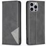 Mobigear Rhombus Slim iPhone 15 Pro Max Plånboksfodral - Svart