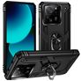 Mobigear Armor Ring Xiaomi 13T Pro Plástico rígido Capa traseira Antichoque com anel - Preto