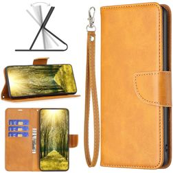 Mobigear Excellent Motorola Moto G71 5G Pungetui med Seddelrum - Cognac
