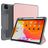 Mutural Tri-Fold Tough iPad Pro 11 Inch (2021) Wallet case + Stylus Holder - Black / Rose Gold