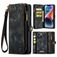 CaseMe 008 iPhone 14 Cover a libro 2 in 1 con guscio estraibile a portafoglio - Nero