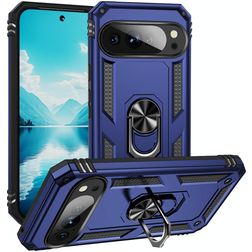 Mobigear Armor Ring Google Pixel 10 Pro XL Hard Case Back cover Shockproof with Ring Holder - Blue