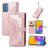 Mobigear Mandala Samsung Galaxy M52 Funda tipo libro Cartera - Oro rosa