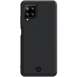 Valenta Snap Samsung Galaxy A12 Genuine Leather Back cover - Black
