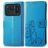 Mobigear Clover Xiaomi Mi 11 Ultra Funda tipo libro Cartera - Azul