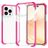 Mobigear Full Bumper iPhone 14 Pro Hardcase Back cover Antiurto - Magenta