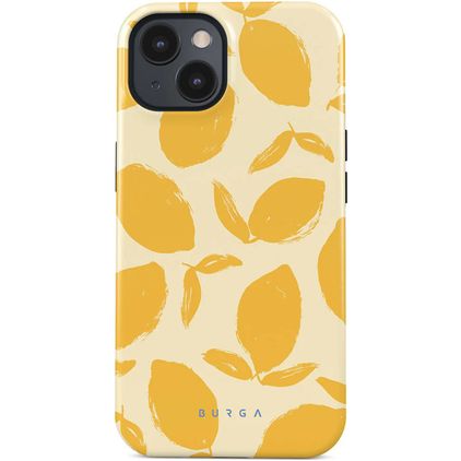 Burga Tough iPhone 15 Hard Case Back cover Shockproof - Lemon Tart