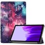 Mobigear Tri-Fold Samsung Galaxy Tab A7 Lite Knížkové pouzdro - Milky Way