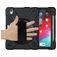 Mobigear SureGrip XGuard iPad Pro 11 polegadas (2025) Capa Plástico rígido / Silicone Capa traseira + Suporte para caneta stylus + Alça de ombro + Suporte - Preto