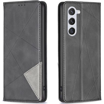 Mobigear Rhombus Slim Samsung Galaxy S23 Lompakkokotelo - Musta