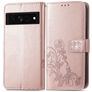 Mobigear Clover Google Pixel 7 Knížkové pouzdro Peněženka - Růžově zlatá