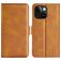 Mobigear Slim Magnet iPhone 15 Plus Funda tipo libro Cartera - Coñac