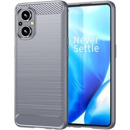 Mobigear Brushed Slim OPPO Reno 7 Lite Elastyczne TPU Etui plecki - Szary