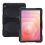 Xccess Survivor Essential Samsung Galaxy Tab S11 Capa Plástico rígido / Silicone Capa traseira + Suporte - Preto