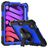 Mobigear SureGrip Xtreme iPad Mini 7 (2024) Plastica rigida / Silicone Back cover + Portapenna + Tracolla + Supporto - Nero / Blu