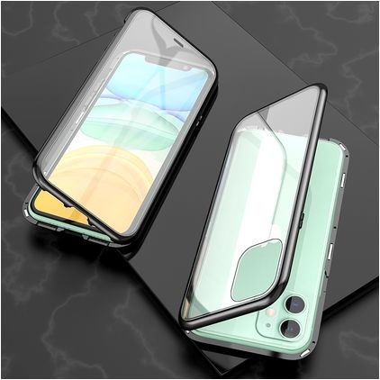 Mobigear GlassGuard iPhone 11 Vetro temperato Back cover - Nero / Trasparente