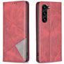 Mobigear Rhombus Slim Samsung Galaxy S24 Plus Plånboksfodral - Röd