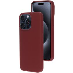 Mobiparts iPhone 15 Pro Max Silicona Carcasa - Plum Red