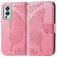 Mobigear Butterfly OnePlus Nord 2 Cover a libro portafoglio - Rosa