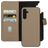 Mobiparts Samsung Galaxy A14 Aito nahka 2-in-1-lompakkokotelo irrotettavalla kuorella + Setelitasku - Taupe