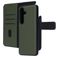 Mobiparts Samsung Galaxy S25 Funda Piel auténtica Funda tipo libro 2 en 1 con carcasa extraíble Cartera - Verde