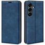 Mobigear Retro Slim Samsung Galaxy S25 FE Funda tipo libro Cartera - Azul oscuro